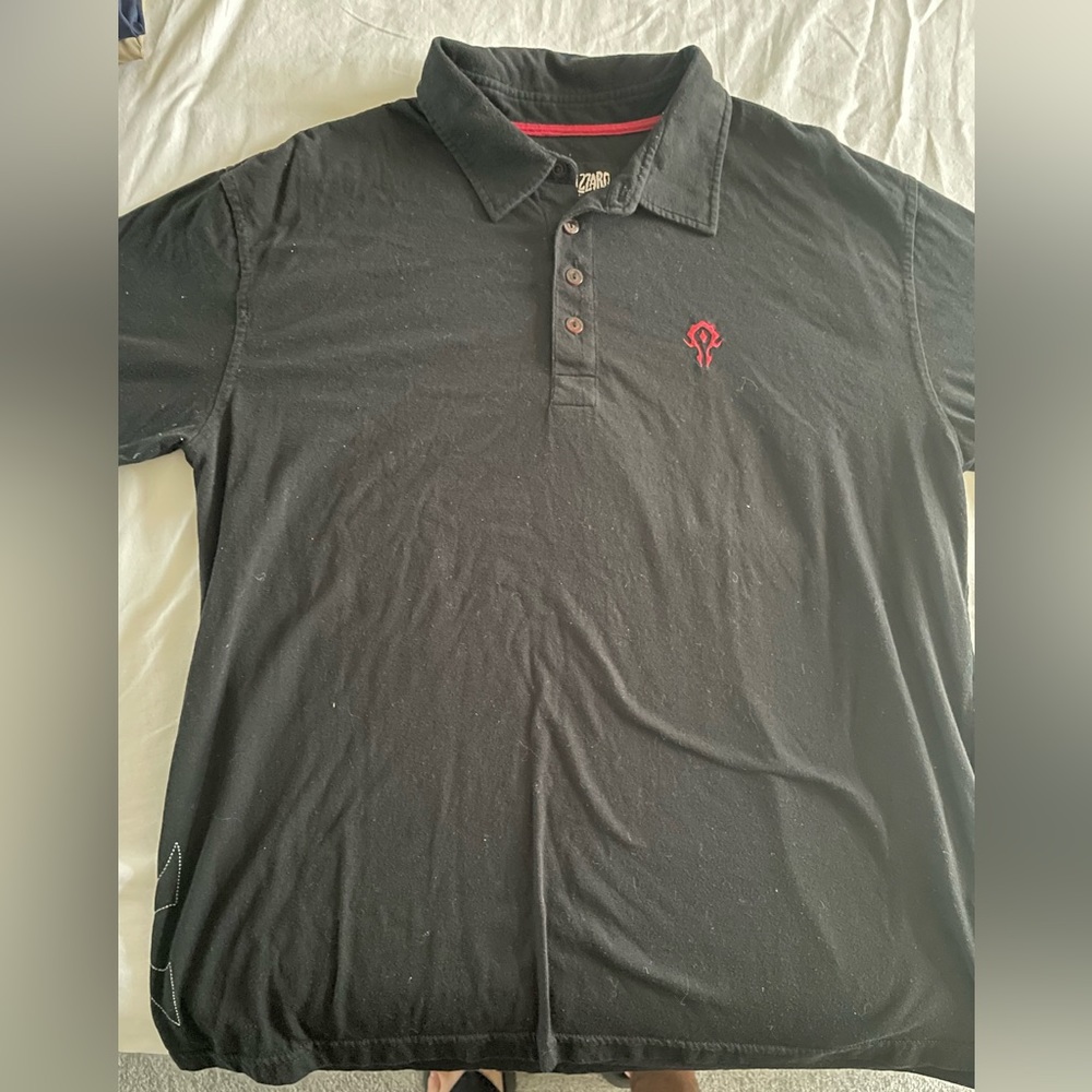 Men’s Jinx brand World of Warcraft Horde Polo shirt